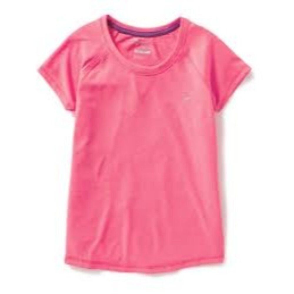 Old Navy Girl's Neon Pink Active Performance Short-Sleeve Tee - Size XL (14)